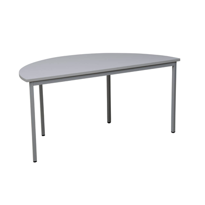 Artikelbild 4 für Gürkan Mehrzwecktisch grau halbrund, Vierkantrohr grau, 140,0 x 70,0 x 75,0 cm, Artikelnummer 824654