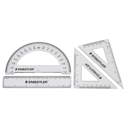 Artikelbild 4 für STAEDTLER Lineal-Set transparent, Artikelnummer 533053