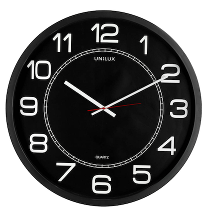 Artikelbild 13 für unilux Wanduhr Mega schwarz Kunststoff, Ø 57,5 cm, Artikelnummer 723314