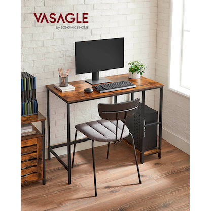 Artikelbild 3 für VASAGLE Schreibtisch braun rechteckig, 4-Fuß-Gestell schwarz 100,0 x 50,0 cm, Artikelnummer 290519