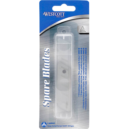 Artikelbild 19 für WESTCOTT Cuttermesser-Klingen silber 19 mm, 10 St., Artikelnummer 337426