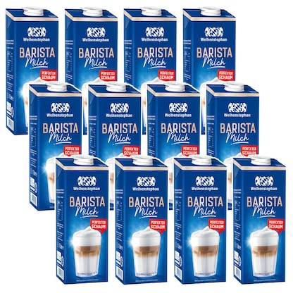 Artikelbild für Weihenstephan BARISTA Milch 3,0 % 12x 1,0 l, Artikelnummer 509279