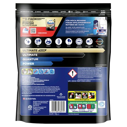 Artikelbild 2 für finish POWERBALL ULTIMATE ALL IN 1 Spülmaschinentabs 46 St., Artikelnummer 539797