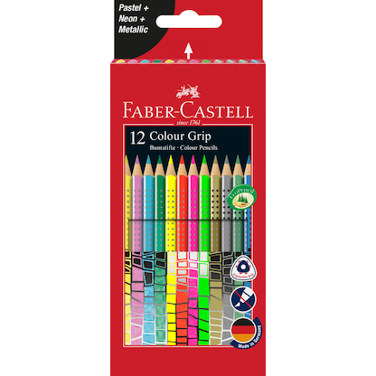 Artikelbild 13 für FABER-CASTELL Colour GRIP Buntstifte farbsortiert, 12 St., Artikelnummer 158091