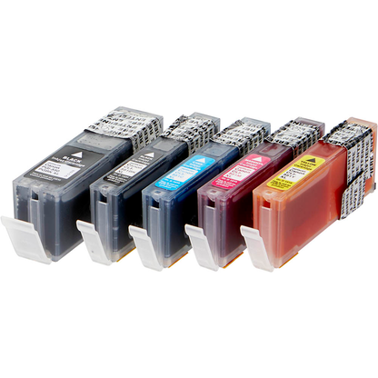 Artikelbild 3 für office discount schwarz, cyan, magenta, gelb Druckerpatronen kompatibel zu Canon PGI-550 XL BK, CLI-551 XL BK/C/M/Y, Artikelnummer 321195