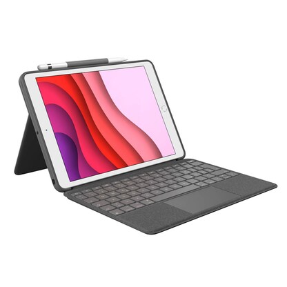 Artikelbild für Logitech COMBO TOUCH Tablet-Tastatur schwarz geeignet für Apple iPad 7. Gen (2019), Apple iPad 8. Gen (2020), Apple iPad 9. Gen (2021), Artikelnummer 241937
