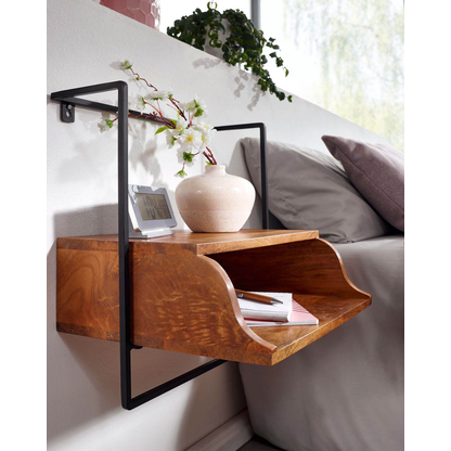 Artikelbild 6 für WOHNLING Nachttisch Massivholz mango 44,0 x 35,0 x 45,0 cm, Artikelnummer 910131