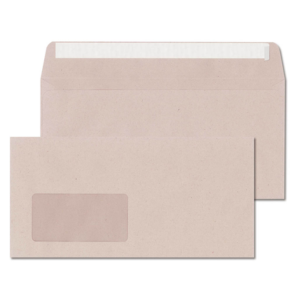 Artikelbild 15 für ÖKI Briefumschläge Natur DIN lang mit Fenster recycling-grau haftklebend 1.000 St., Artikelnummer 337588