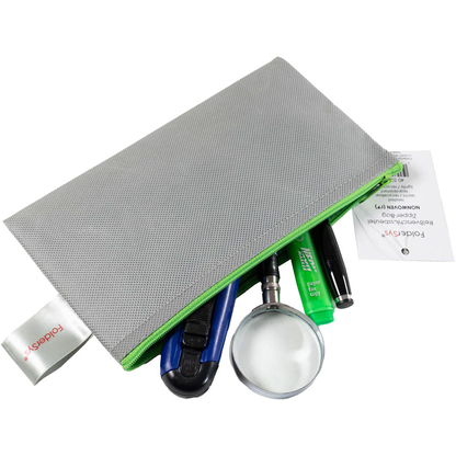 Artikelbild 2 für FolderSys Reißverschlussbeutel grau/grün 0,15 mm, 1 St., Artikelnummer 373116