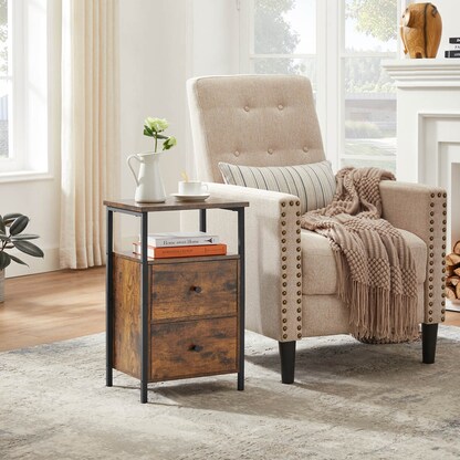 Artikelbild 9 für VASAGLE Nachttisch braun 38,0 x 28,0 x 60,0 cm, Artikelnummer 438449