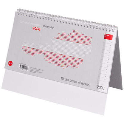 Artikelbild 2 für Heye Tischquerkalender Wochenplanung 2026, Artikelnummer 551071
