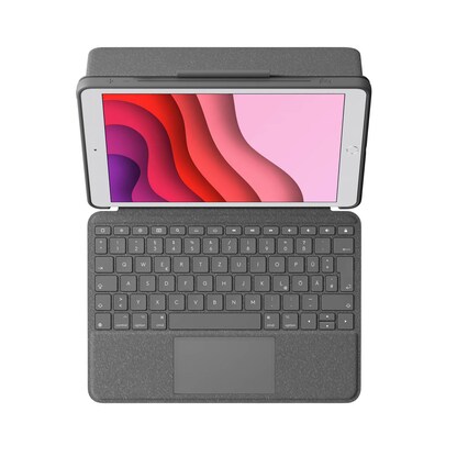 Artikelbild 2 für Logitech COMBO TOUCH Tablet-Tastatur schwarz geeignet für Apple iPad 7. Gen (2019), Apple iPad 8. Gen (2020), Apple iPad 9. Gen (2021), Artikelnummer 241937