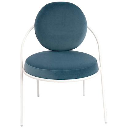 Artikelbild 3 für meet powered by PAPERFLOW Sessel SATURNE blau weiß Stoff, 1 St., Artikelnummer 231429