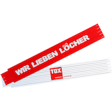 Artikelbild 1 für TOX Meterstab WIR LIEBEN LÖCHER Holz 200,0 cm, Artikelnummer 561227