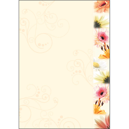 Artikelbild 8 für SIGEL Motivpapier Flowerstyle Motiv DIN A4 90 g/qm 50 Blatt, Artikelnummer 467639