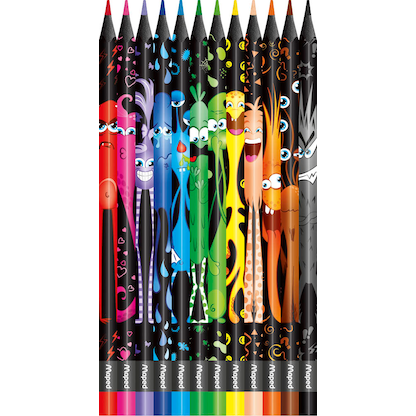 Artikelbild 2 für maped COLOUR'PEPS MONSTER Buntstifte farbsortiert, 12 St., Artikelnummer 303273