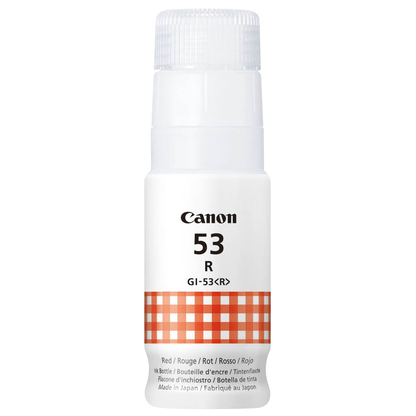 Artikelbild 16 für Canon GI-53 BK/C/M/Y/R/G schwarz, cyan, magenta, gelb, rot, grau Tintenflaschen, 6er-Set, Artikelnummer 876534