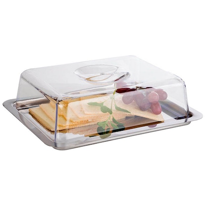 Artikelbild 19 für APS Tablett mit Deckel silber rechteckig 18,0 x 27,0 cm, Artikelnummer 194817