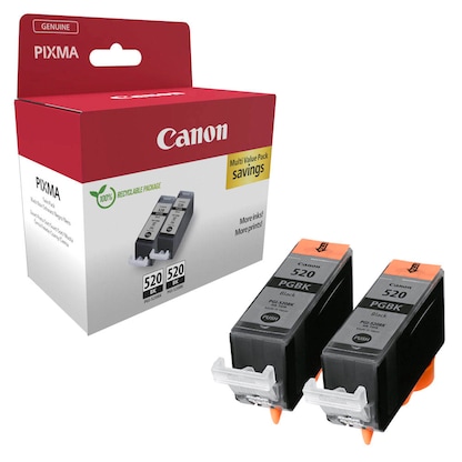 Artikelbild 13 für Canon PGI-520 BK Twin-Pack schwarz Druckerpatronen, 2er-Set, Artikelnummer 209308