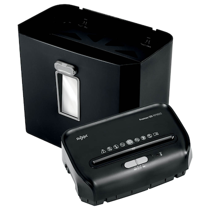 Artikelbild 3 für Rexel ProMax RPX612 Aktenvernichter mit Partikelschnitt P-4, 4 x 40 mm, bis 6 Blatt, schwarz, Artikelnummer 437073