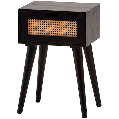 Artikelbild 6 für WOHNLING Nachttisch Massivholz schwarz 40,0 x 30,0 x 60,0 cm, Artikelnummer 314672