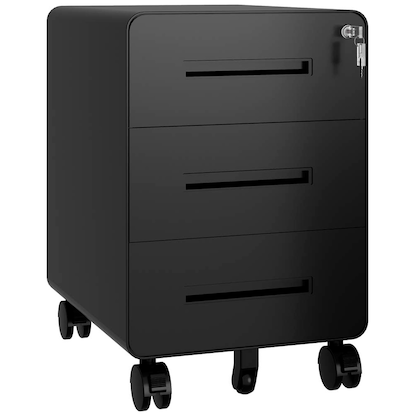 Artikelbild für BISLEY EasyRoll Rollcontainer schwarz 3 Auszüge 40,0 x 50,0 x 50,0 cm, Artikelnummer 509863