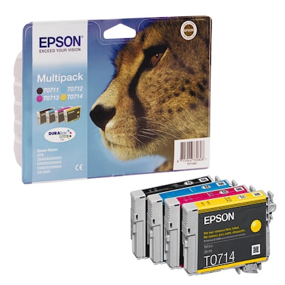 Artikelbild 8 für EPSON T0715 schwarz, cyan, magenta, gelb Druckerpatronen, 4er-Set, Artikelnummer 868307
