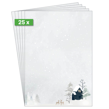 Artikelbild 24 für SIGEL Weihnachtsbriefpapier Cozy Christmas Motiv DIN A4 90 g/qm 25 Blatt, Artikelnummer 338446