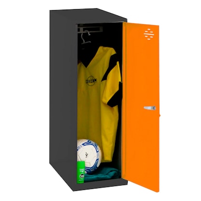 Artikelbild für Simonrack Spind SIMONLOCKER DISM SINGLE anthrazit, orange 8425437118937, 1 Schließfach 40,0 x 50,0 x 91,5 cm, Artikelnummer 355604