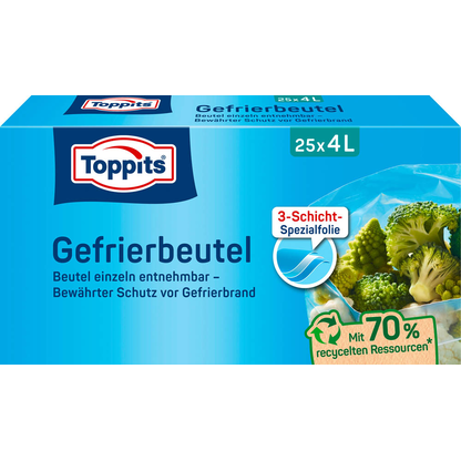Artikelbild 18 für 25 Toppits Gefrierbeutel 4,0 l, Artikelnummer 441719