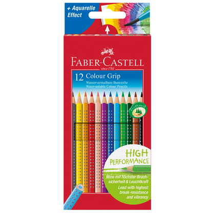 Artikelbild für FABER-CASTELL Colour GRIP Buntstifte farbsortiert, 12 St., Artikelnummer 534271