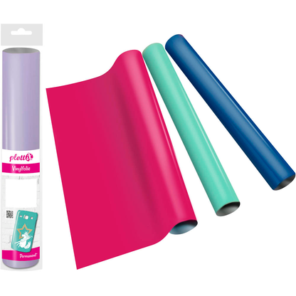 Artikelbild 2 für plottiX Vinylfolie permanent rot 31,5 cm x 1,0 m, 1 Rolle, Artikelnummer 266277