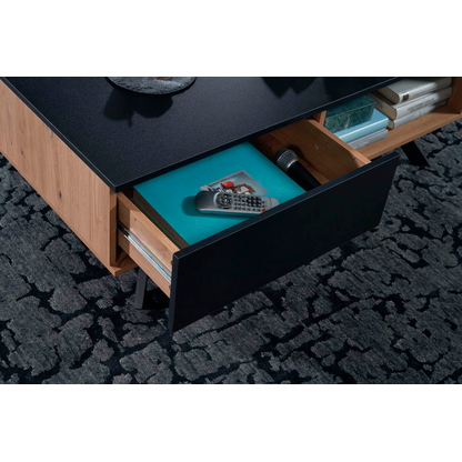 Artikelbild 6 für WOHNLING Couchtisch schwarz, eiche 60,0 x 110,0 x 38,0 cm, Artikelnummer 166187