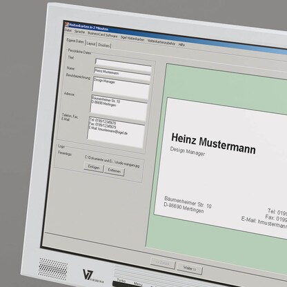 Artikelbild 4 für 100 SIGEL Visitenkarten DP742 satiniert grau 225 g/qm, Artikelnummer 780585