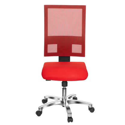 Artikelbild 3 für Topstar Bürostuhl Nito, PRONETSYT31 Stoff rot, Gestell alu, Artikelnummer 441758