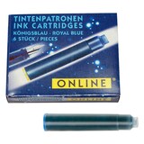 Artikelbild 1 für ONLINE® 17113/12 Tintenpatronen für Füller königsblau 6 St., Artikelnummer 283814