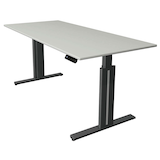 Artikelbild 1 für Kerkmann Move 3 elegant elektrisch höhenverstellbarer Schreibtisch lichtgrau rechteckig, T-Fuß-Gestell grau 180,0 x 80,0 cm, Artikelnummer 487771
