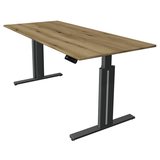 Artikelbild 1 für Kerkmann Move 3 elegant elektrisch höhenverstellbarer Schreibtisch eiche rechteckig, T-Fuß-Gestell grau 180,0 x 80,0 cm, Artikelnummer 487787