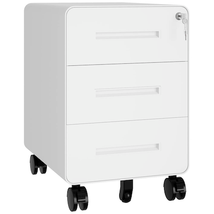 Artikelbild für BISLEY EasyRoll Rollcontainer verkehrsweiß 3 Auszüge 40,0 x 50,0 x 50,0 cm, Artikelnummer 509857