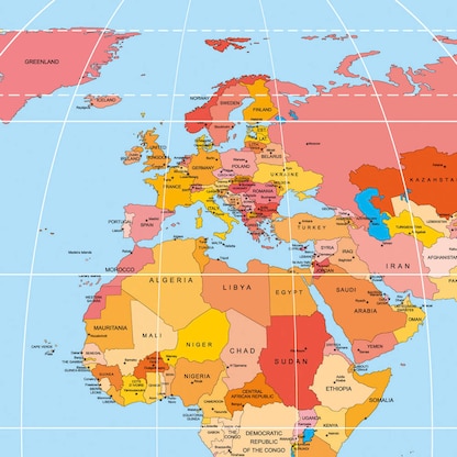 Artikelbild 2 für SIGEL Schreibtischunterlage Weltkarte ohne Kalendarium blau Papier 59,5 x 41,0 cm, 30 Blatt, Artikelnummer 582872