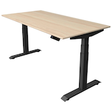 Artikelbild 1 für Kerkmann Move 4 elektrisch höhenverstellbarer Schreibtisch ahorn rechteckig, T-Fuß-Gestell grau 160,0 x 80,0 cm, Artikelnummer 997751