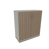 Artikelbild 1 für fm Aktenschrank Sidney, 4260429763733 weiß, eiche natur 2 Fachböden 100,0 x 44,2 x 113,3 cm, Artikelnummer 410633