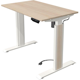 Artikelbild 1 für Kerkmann Move 1 advance elektrisch höhenverstellbarer Schreibtisch ahorn rechteckig, T-Fuß-Gestell weiß 100,0 x 60,0 cm, Artikelnummer 265676