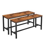 Artikelbild 1 für VASAGLE Sitzbänke KTB33X braun Holz 108,0 cm, 2 St., Artikelnummer 291847