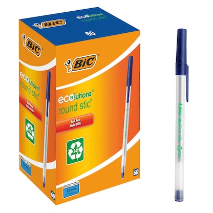 Artikelbild 17 für BIC Kugelschreiber Round Stic ECOlutions frostig-transparent, Schreibfarbe: blau, 60 St., Artikelnummer 844452