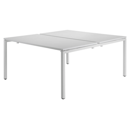 Artikelbild 5 für PAPERFLOW easyDesk Doppelschreibtisch weiß rechteckig, 4-Fuß-Gestell weiß 120,0 x 166,0 cm, Artikelnummer 527775