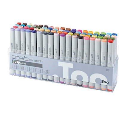 Artikelbild 2 für COPIC® Sketch D Layoutmarker-Set farbsortiert 1,0 + 6,0 mm, 72 St., Artikelnummer 716694