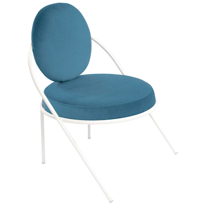 Artikelbild für meet powered by PAPERFLOW Sessel SATURNE blau weiß Kunstleder, 1 St., Artikelnummer 231476