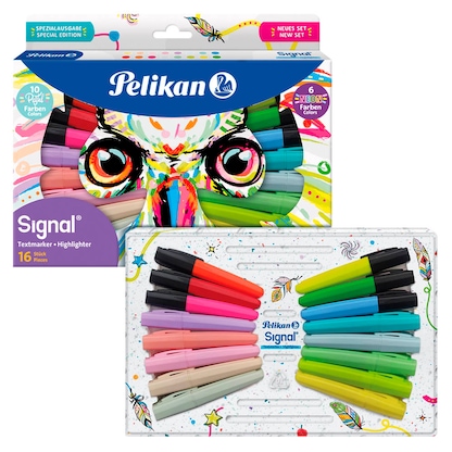 Artikelbild 9 für Pelikan Signal Textmarker farbsortiert, 16 St., Artikelnummer 574219