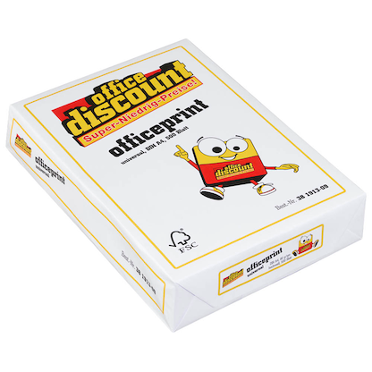Artikelbild 4 für office discount Kopierpapier officeprint universal DIN A4 80 g/qm 500 Blatt, Artikelnummer 381913
